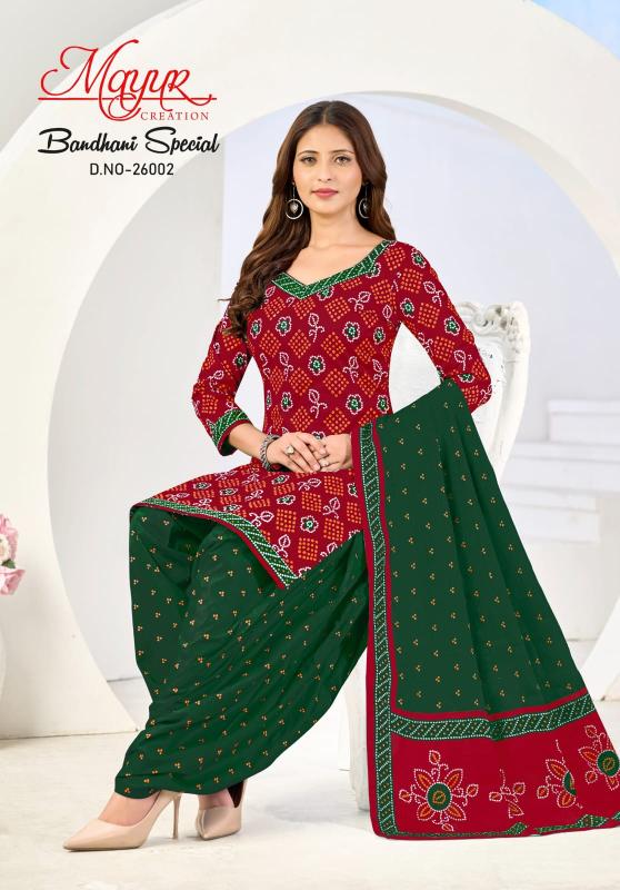 Mayur bandhani special vol-26 dress materials wholesale shop in tirupati